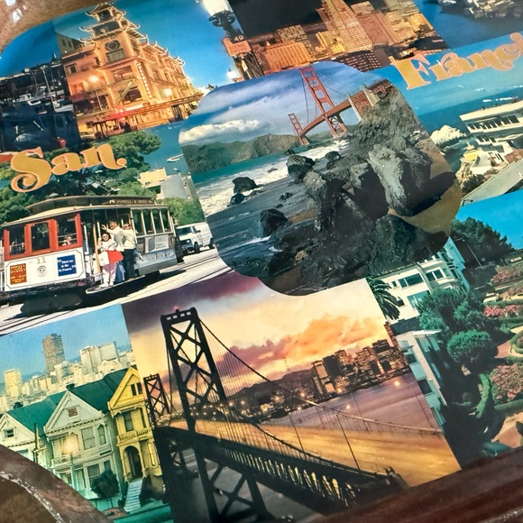 Vintage San Francisco Souvenir Serving Tray - Scenic Collage - Picture 3 of 6